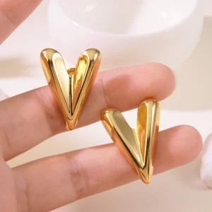 Alternative view of ARETES "V" EN ACERO INOXIDABLE DORADO