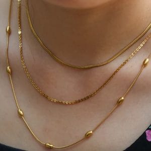 Collar “Trée” Set de 3 Cadenas en Acero Inoxidable