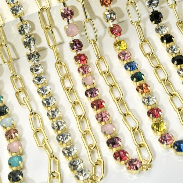 COLLAR "VIENA" MULTICOLOR EN ACERO INOXIDABLE Y ZIRCONIAS - Imagen 2