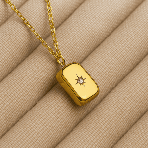 Alternative view of COLLAR "NORTHERN STAR" EN ACERO INOXIDABLE