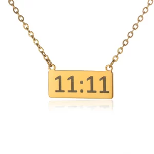 Alternative view of COLLAR "11:11" EN ACERO INOXIDABLE