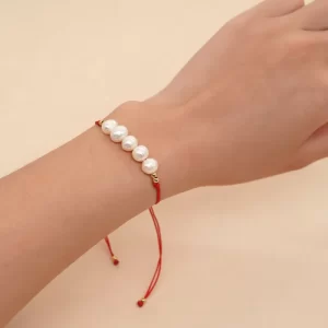 Alternative view of PULSERA AJUSTABLE CON PERLAS NATURALES