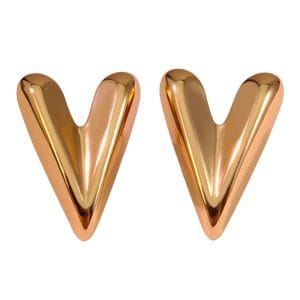 ARETES "V" EN ACERO INOXIDABLE DORADO