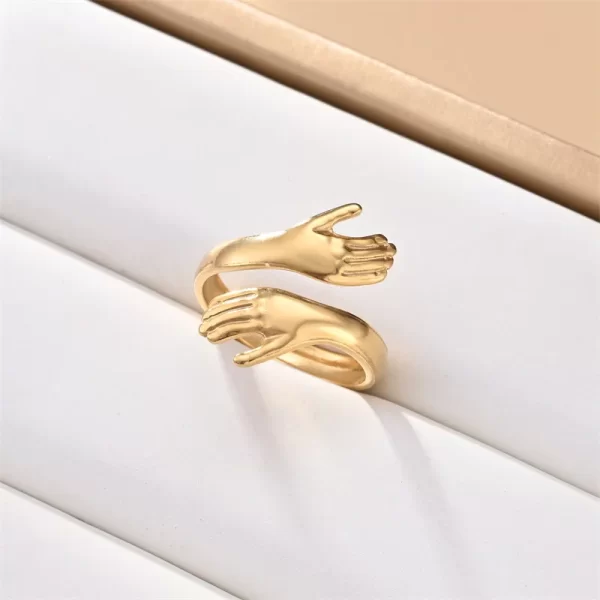 Anillo "Abrazo" en Acero Inoxidable