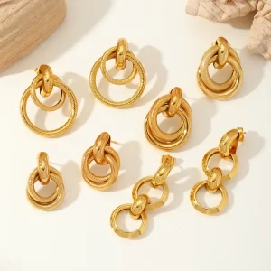 Alternative view of Aretes "Babilonia" en Acero Inoxidable de Titanio