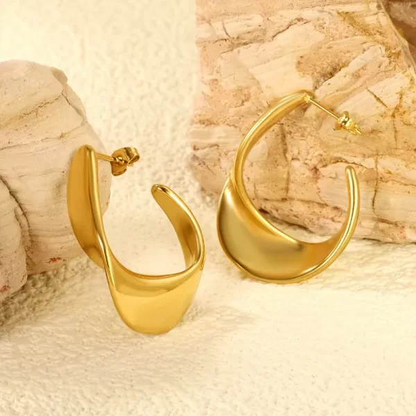 Arracadas "Twist" en Acero Inoxidable