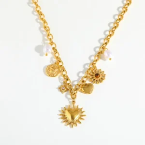 Alternative view of Collar "Clementine" en Acero Inoxidable