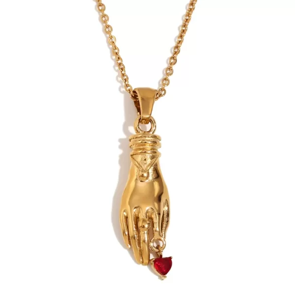 Collar "Loving Touch" en Acero Inoxidable y Chapado en Oro de 18K