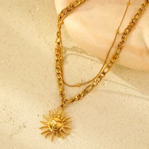 Collar "Cairo" de Cadena Doble en Acero Inoxidable