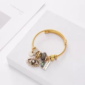 Brazalete "Ojo de Pandora" en Acero inoxidable