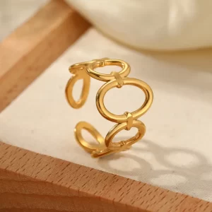 Anillo "Aros" en  Acero Inoxidable