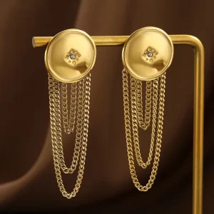 Aretes Tassel "Mariachi"en Acero Inoxidable de Titanio