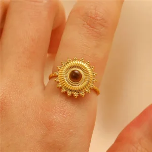 Anillo "Sunset" en Acero Inoxidable de Titanio