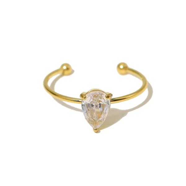 Anillo "Diamond" en Acero Inoxidable de Titanio - Imagen 3