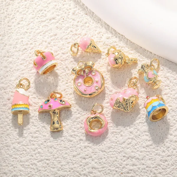 Charm "Popsicle" de Cobre y Chapado en Oro de 18K - Imagen 2