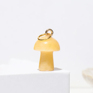 Charm "Funghi Spell" de Topacio (Piedra Natural) con Cadena Incluida
