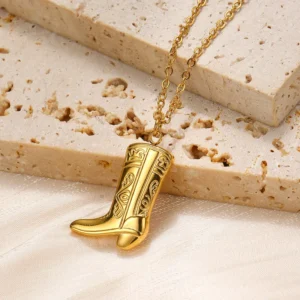 Charm "Bota" en Cobre y Chapado en Oro de 18K