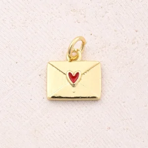 Charm "Mensaje" en Cobre y chapado en Oro de 18K