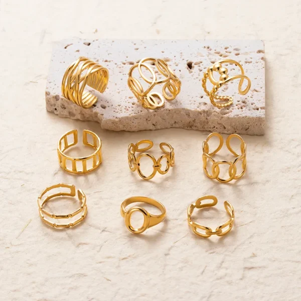 Anillo "Eslabón" en Acero Inoxidable - Imagen 3