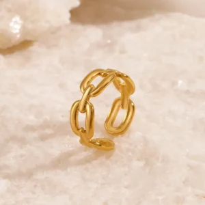 Anillo "Eslabón" en Acero Inoxidable