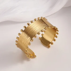 Brazalete «Desierto» en Acero Inoxidable Dorado