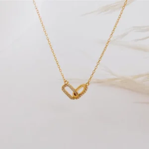 Alternative view of Collar "Holding" en Acero Inoxidable Dorado