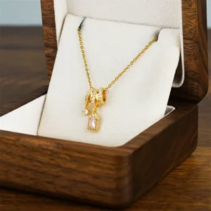 Alternative view of Collar "Ballerina" en Acero Inoxidable de Titanio