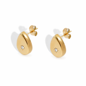 Alternative view of Aretes Gota en Acero Inoxidable de Titanio