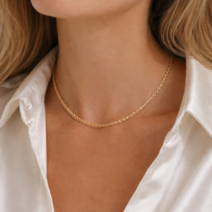 Alternative view of Collar "Chou-Fleur Mini"en Acero Inoxidable y Chapado en Oro de 18K