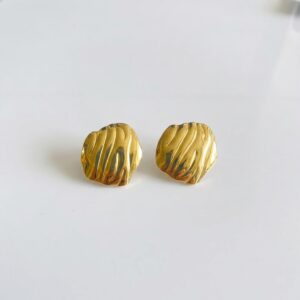 Aretes "Timeless Glow" en Acero Inoxidable Dorado