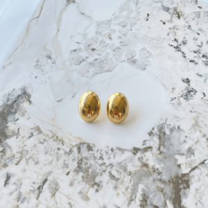 Aretes "Éclat" en Acero Inoxidable Dorado