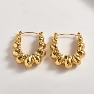 Alternative view of Aretes "Orbitae" en Acero Inoxidable Dorado