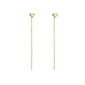 Aretes "Amora" en Plata 925 y Chapado en Oro de 18K