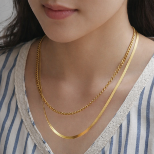 Collar "Aurélie" en Acero Inoxidable Dorado