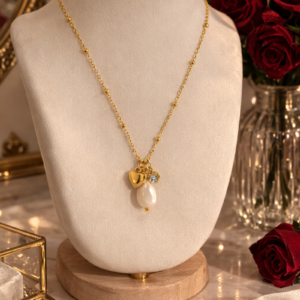 Collar "Dreamer" en Acero Inoxidable y Chapado en Oro de 18K