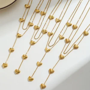 Alternative view of Collar "Love Connection" en Acero Inoxidable y Chapado en Oro de 18K