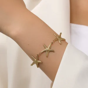 Pulsera "Starfish" en Acero Inoxidable de Titanio