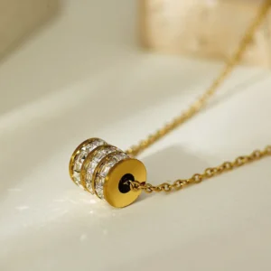 Alternative view of Collar "Triple Halo" en Acero Inoxidable de Titanio