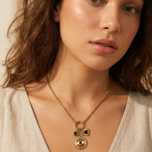 Alternative view of Collar con Charms "Love Prophecy"en Acero Inoxidable de Titanio