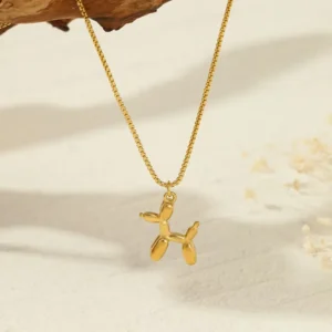 Alternative view of Collar "Koons" en Acero Inoxidable y Chapado en Oro