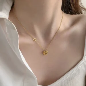 Collar "Twice Loved" en Acero Inoxidable Dorado