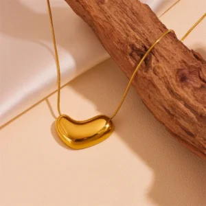 Collar "Puzzle" en Acero Inoxidable y Chapado en Oro de 18K