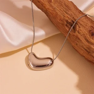 Collar "Puzzle" en Color Plata de Acero Inoxidable y Chapado en Oro de 18K