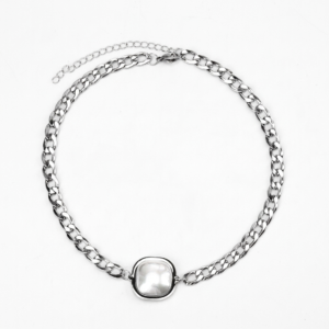 Collar “Nacre” en Acero Inoxidable de Titanio