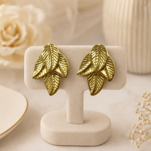 Aretes "Otoño" en Acero Inoxidable Quirúrjico