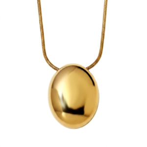 Collar "Heirloom" en Acero Inoxidable de Titanio Dorado