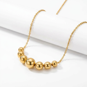 Collar “Orbelle” en Acero Inoxidable y Chapado en Oro de 18K