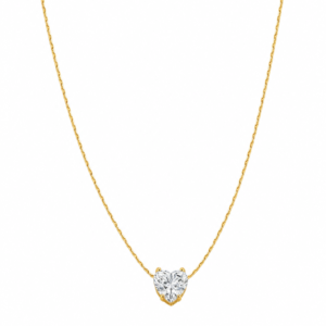 Collar “Noelle” Con Zirconia en Acero Inoxidable Dorado
