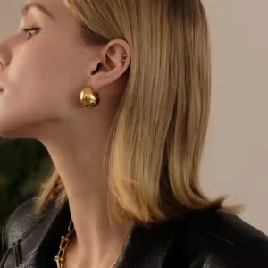 Aretes “Scala” en Acero Inoxidable y Chapados en Oro de 18K