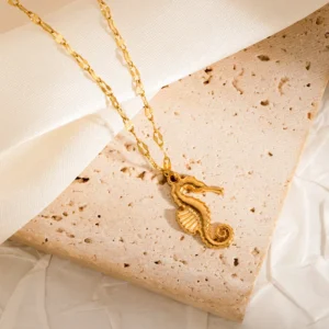 Collar “Hippocampus” en Acero Inoxidable